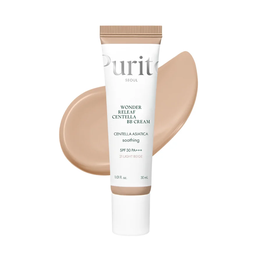 IMG_0859 ВВ крем з екстрактом центелли №21 Purito Seoul Wonder Releaf Centella BB Cream (Light Beige), 30 мл - Зображення 1