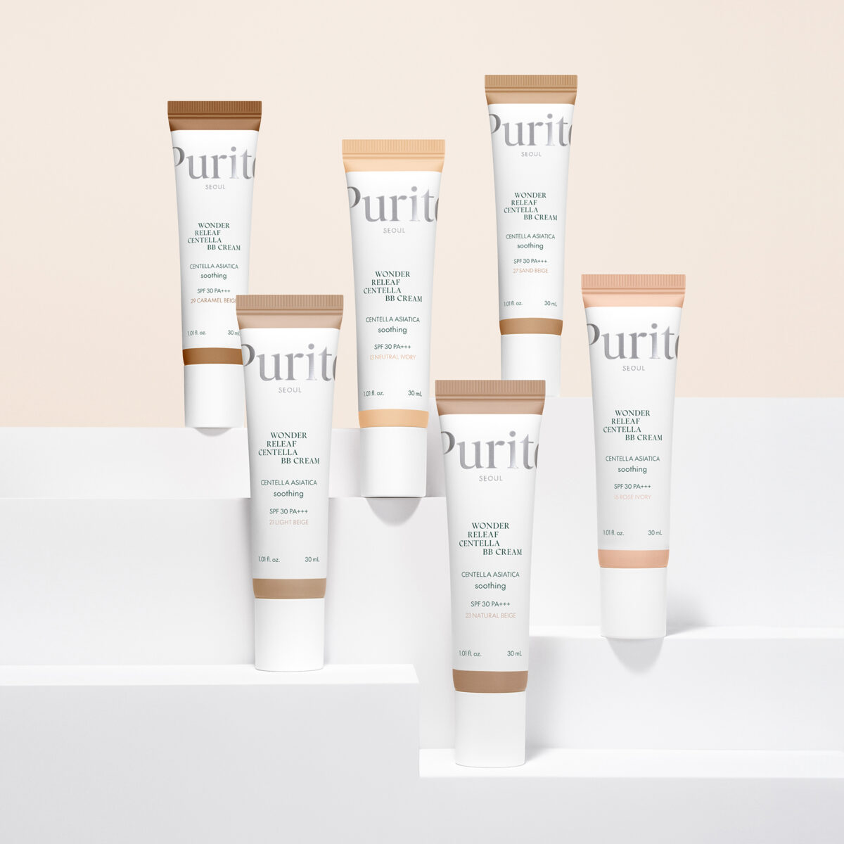 ВВ крем з екстрактом центелли №21 Purito Seoul Wonder Releaf Centella BB Cream (Light Beige), 30 мл - Зображення 2