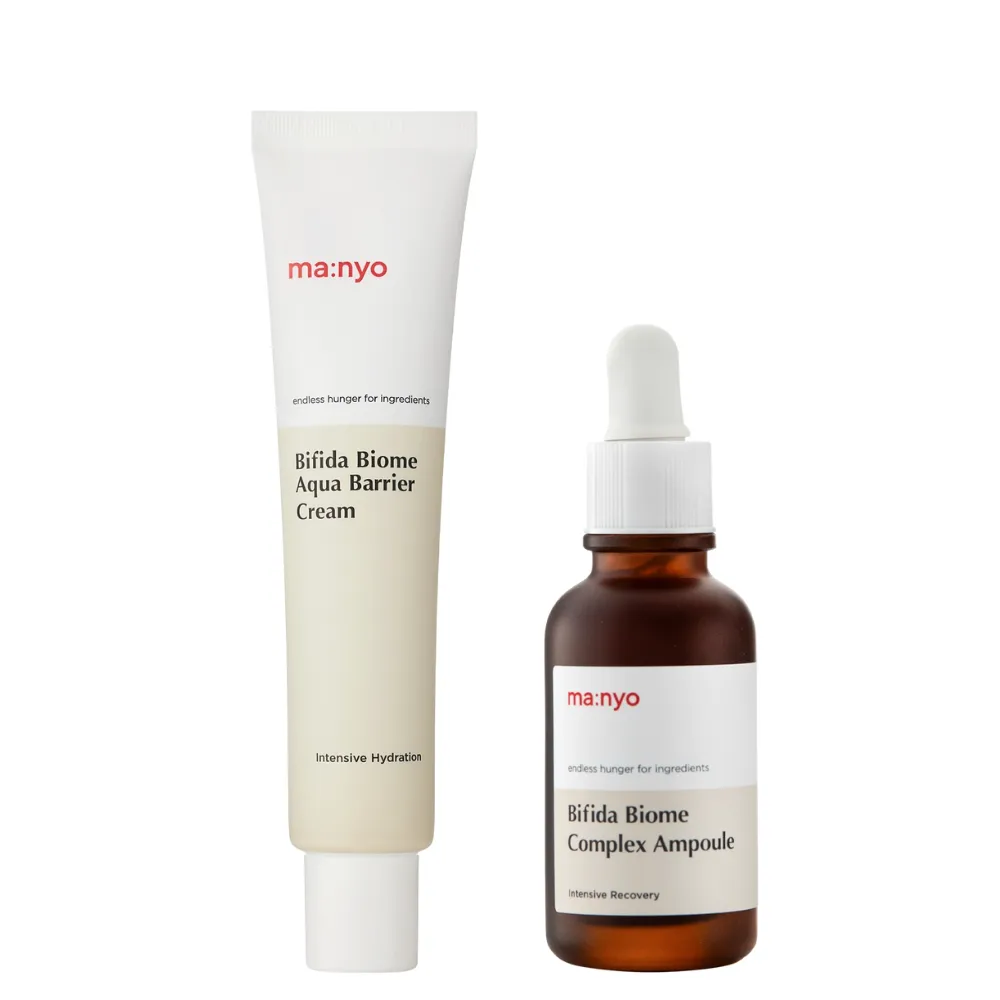 IMG_5665 Набір бестселерів для обличчя з біфідобактеріями Manyo Bifida Biome Cream&Ampoule Set, 80+30 мл - Зображення 1