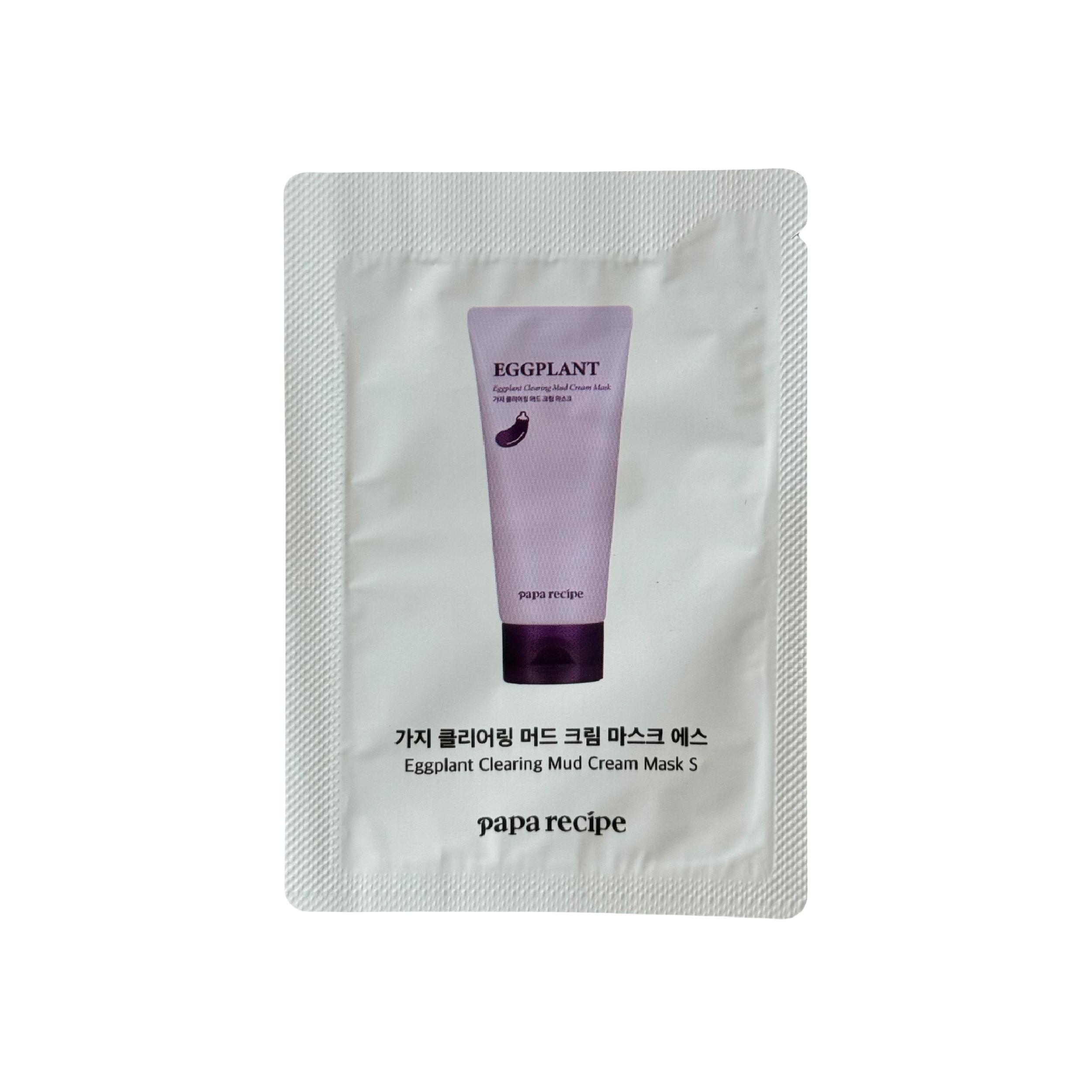IMG_0112 Глиняна маска з екстрактом баклажана пробник Papa Recipe Eggplant Clearing Mud Cream Mask, 3 мл - Зображення 1