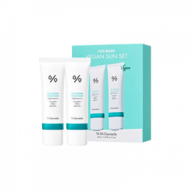 IMG_9092 Набір сонцезахисних веганських кремів з центелою Dr.Ceuracle Cica Regen Vegun Sun Set, 50 мл + 50 мл - Зображення 1